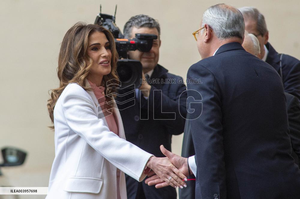 Queen Rania Arrives For The Children Rights Forum - Vatican