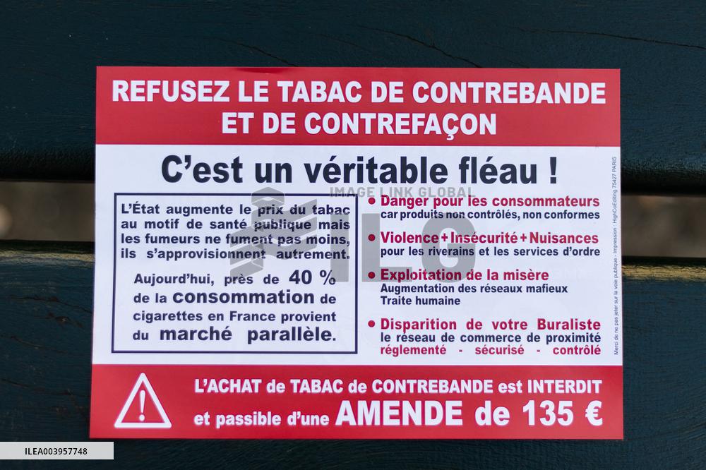 Mobilization Of Tobacconists In Paris