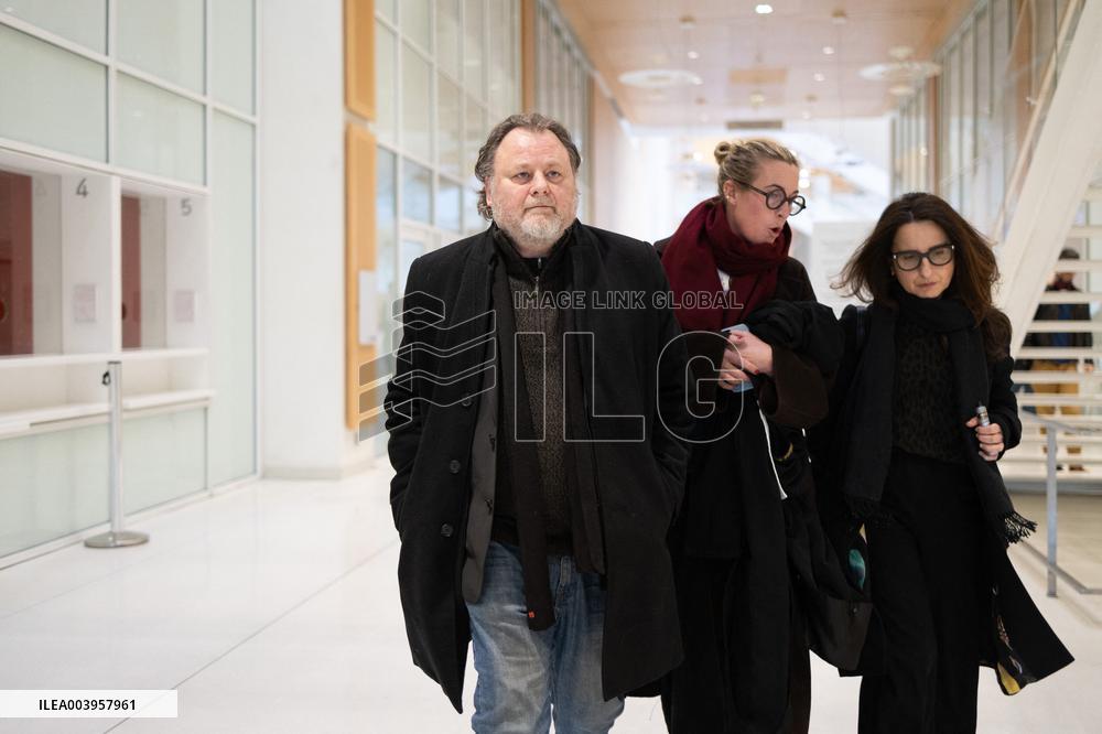 Christophe Ruggia leaves the court after being judged of sexually assaulting Adele Haenel - Paris
