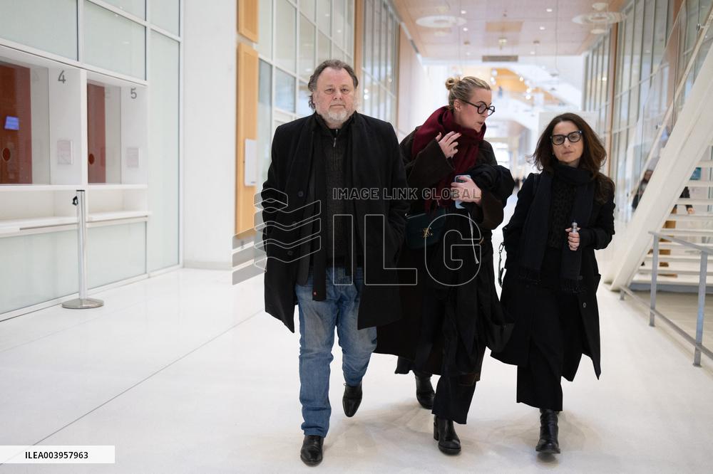 Christophe Ruggia leaves the court after being judged of sexually assaulting Adele Haenel - Paris