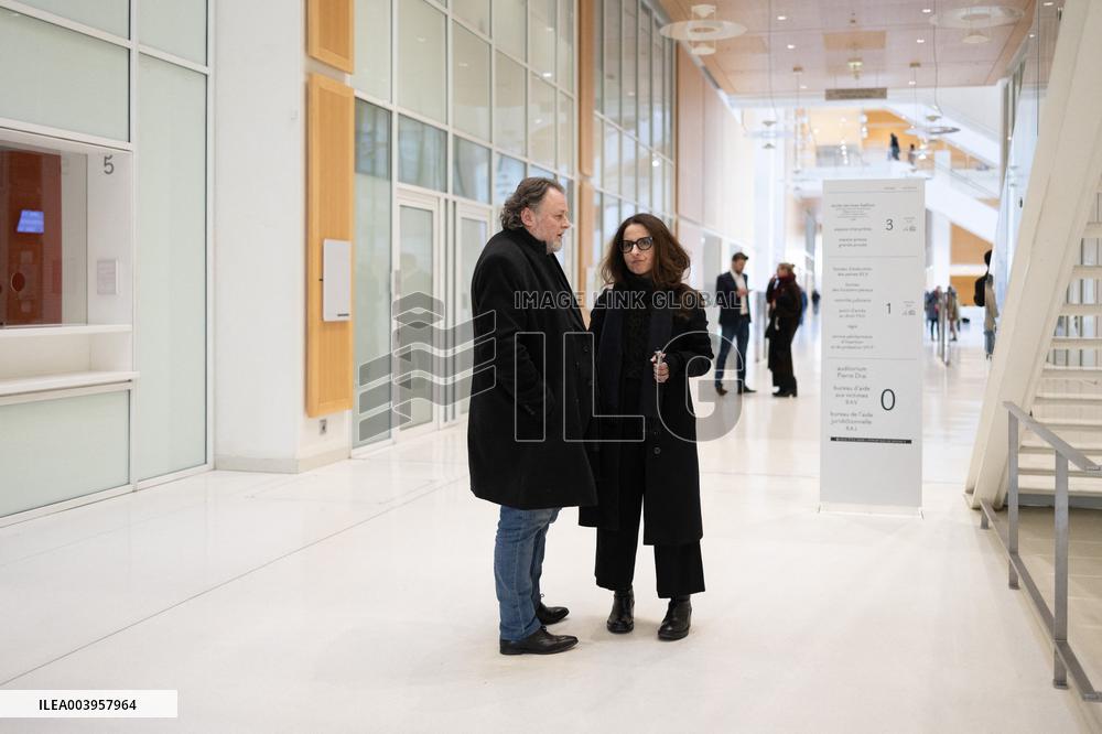Christophe Ruggia leaves the court after being judged of sexually assaulting Adele Haenel - Paris