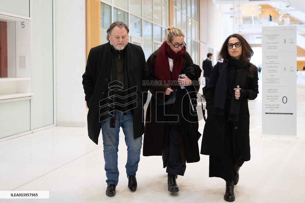 Christophe Ruggia leaves the court after being judged of sexually assaulting Adele Haenel - Paris