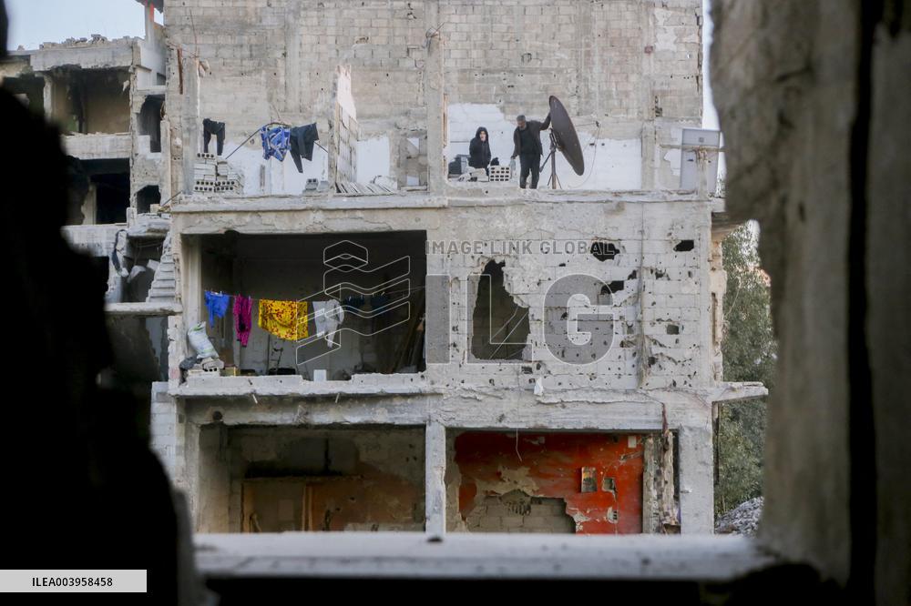 The Yarmouk, Syria's Largest Palestinian Refugee Camp Lies In Ruins