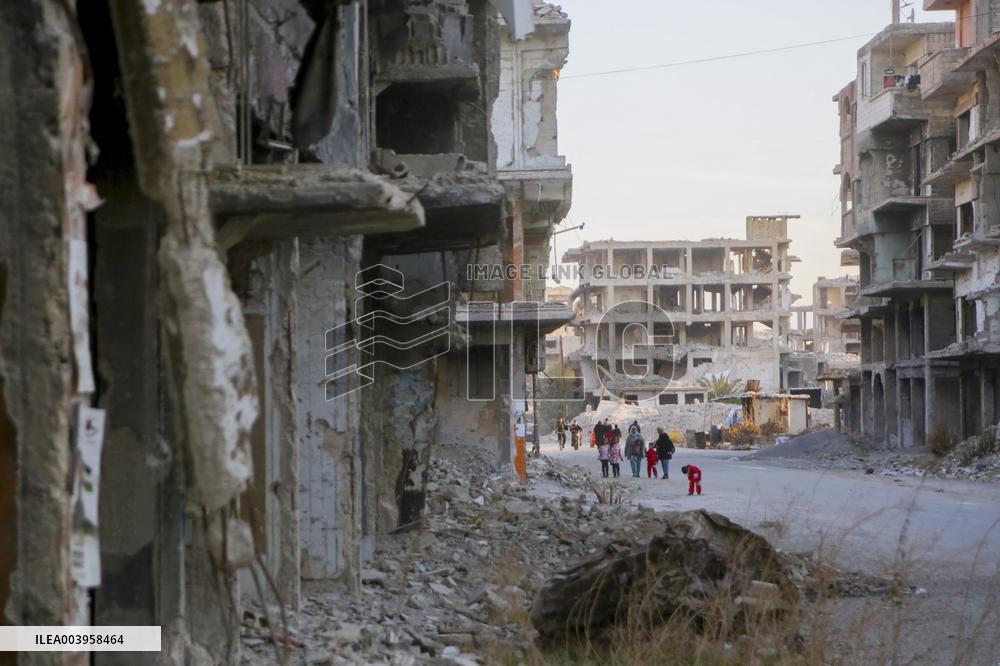 The Yarmouk, Syria's Largest Palestinian Refugee Camp Lies In Ruins