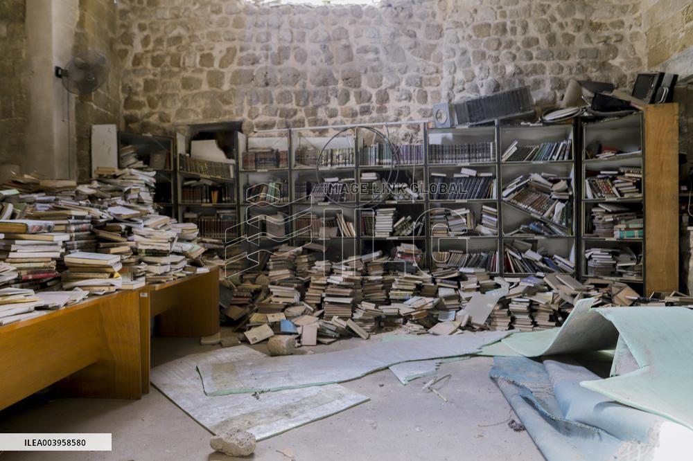 Friday Prayer Outside The Damaged Great Omari Mosque - Gaza