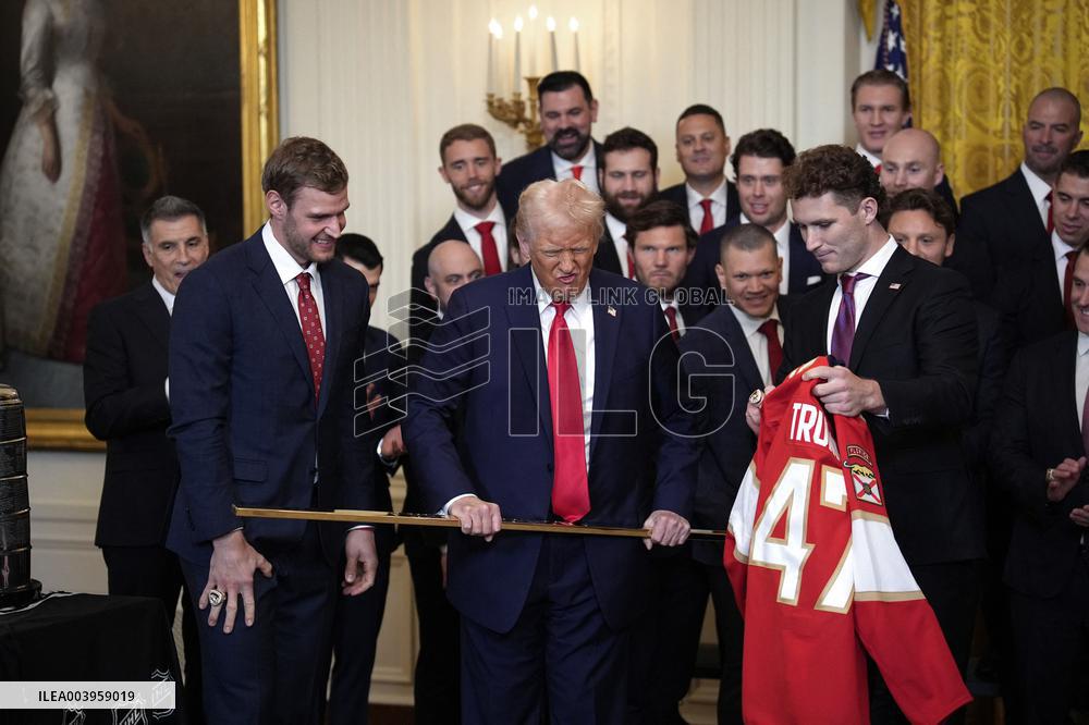 Donald Trump welcomes the Florida Panthers - Washington