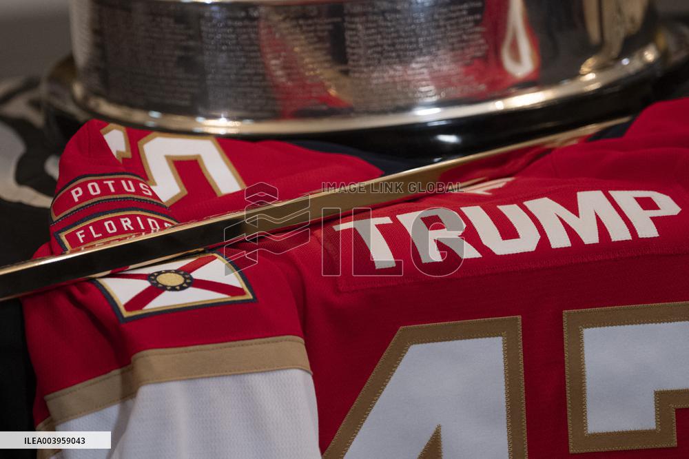 President Donald J Trump hosts the Florida Panthers at White House