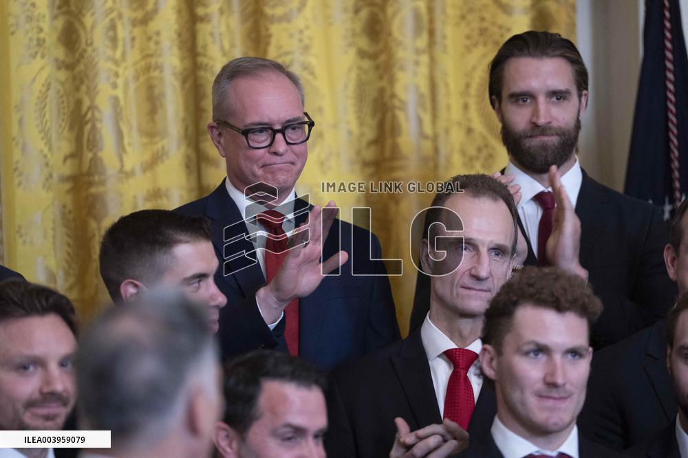 President Donald J Trump hosts the Florida Panthers at White House