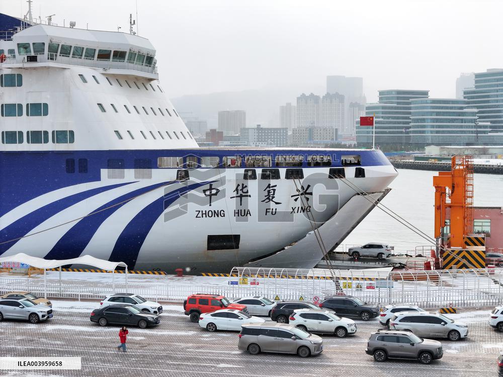 Ferry Traffic Peak in Yantai