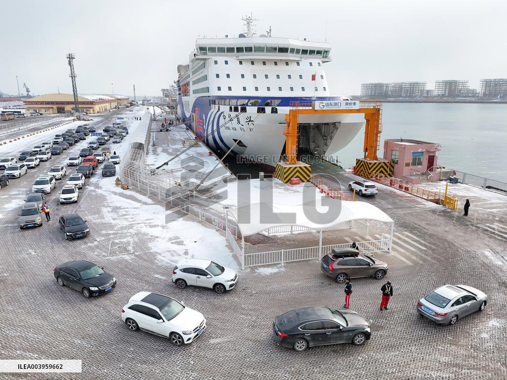 Ferry Traffic Peak in Yantai