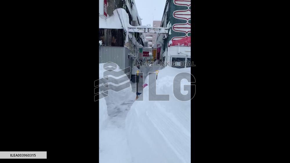 Japan: Hokkaido Receives Record-Breaking Snowfall