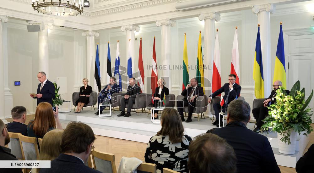 Speakers of the parliaments of the Baltic States, Finland and Poland meeting