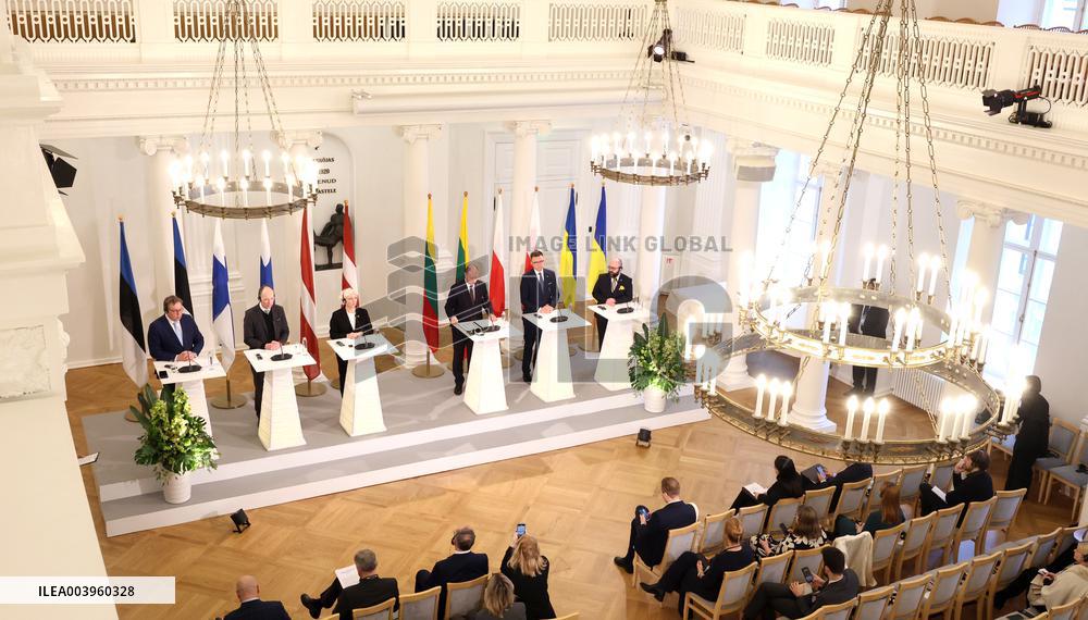 Speakers of the parliaments of the Baltic States, Finland and Poland meeting