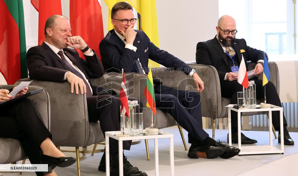 Speakers of the parliaments of the Baltic States, Finland and Poland meeting