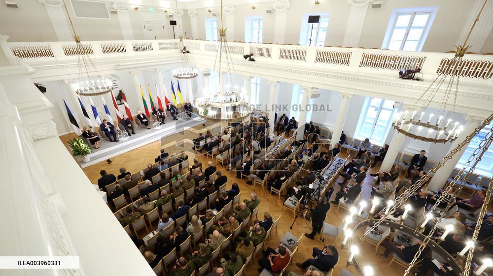 Speakers of the parliaments of the Baltic States, Finland and Poland meeting