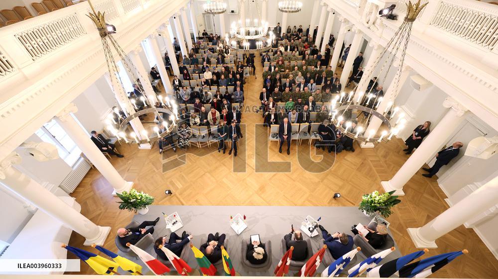 Speakers of the parliaments of the Baltic States, Finland and Poland meeting