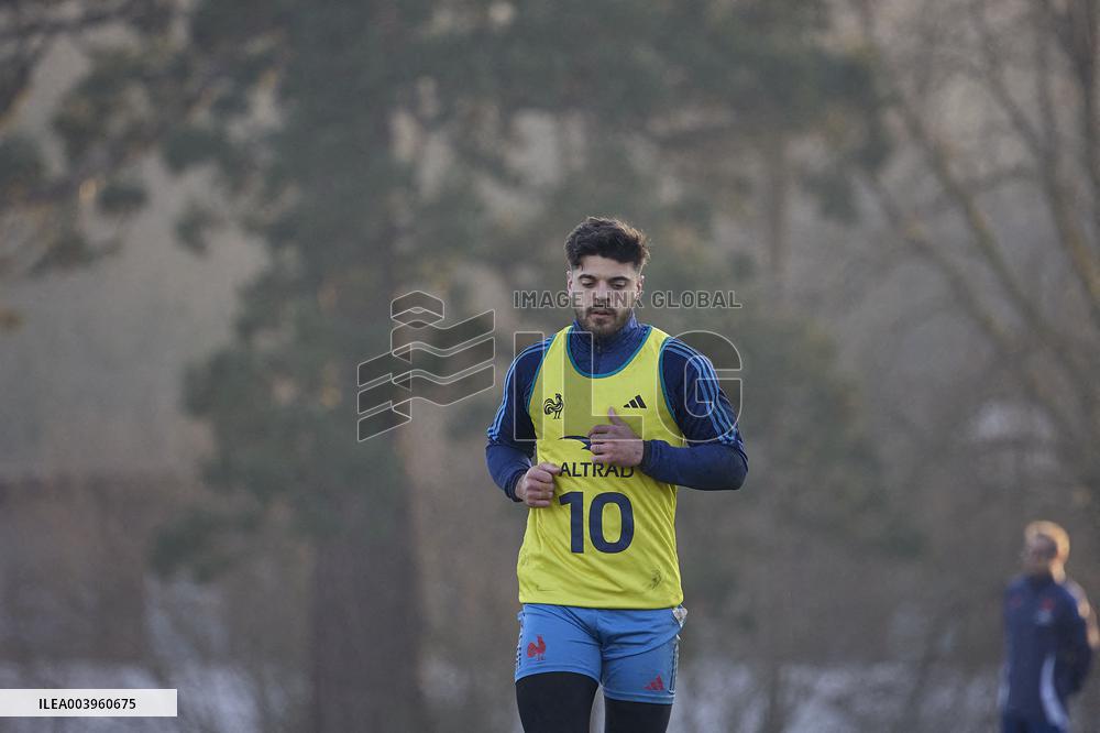 Training of the French rugby team - Marcoussis