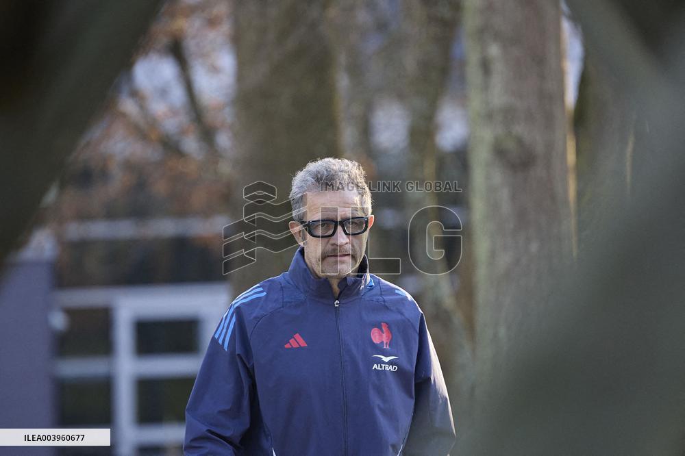 Training of the French rugby team - Marcoussis