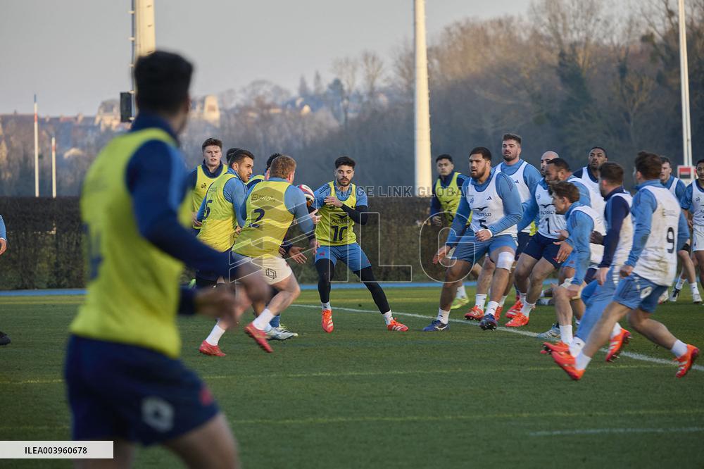 Training of the French rugby team - Marcoussis