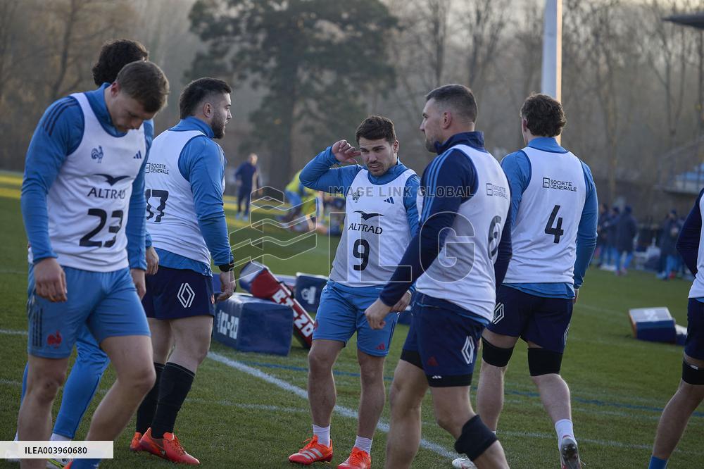 Training of the French rugby team - Marcoussis