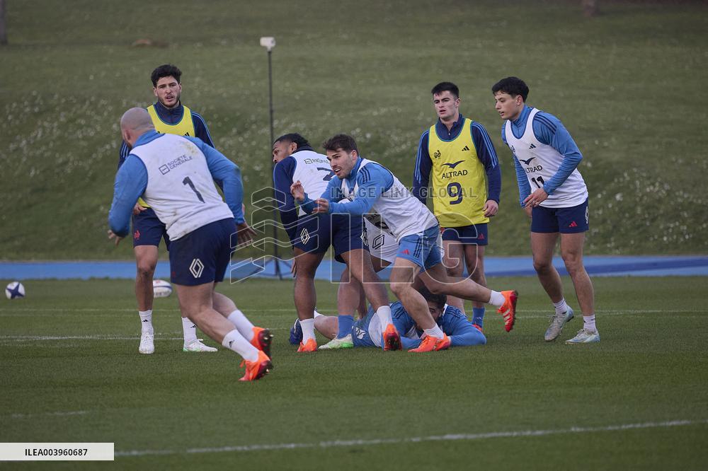 Training of the French rugby team - Marcoussis
