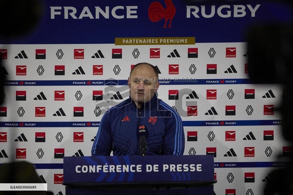 Training of the French rugby team - Marcoussis