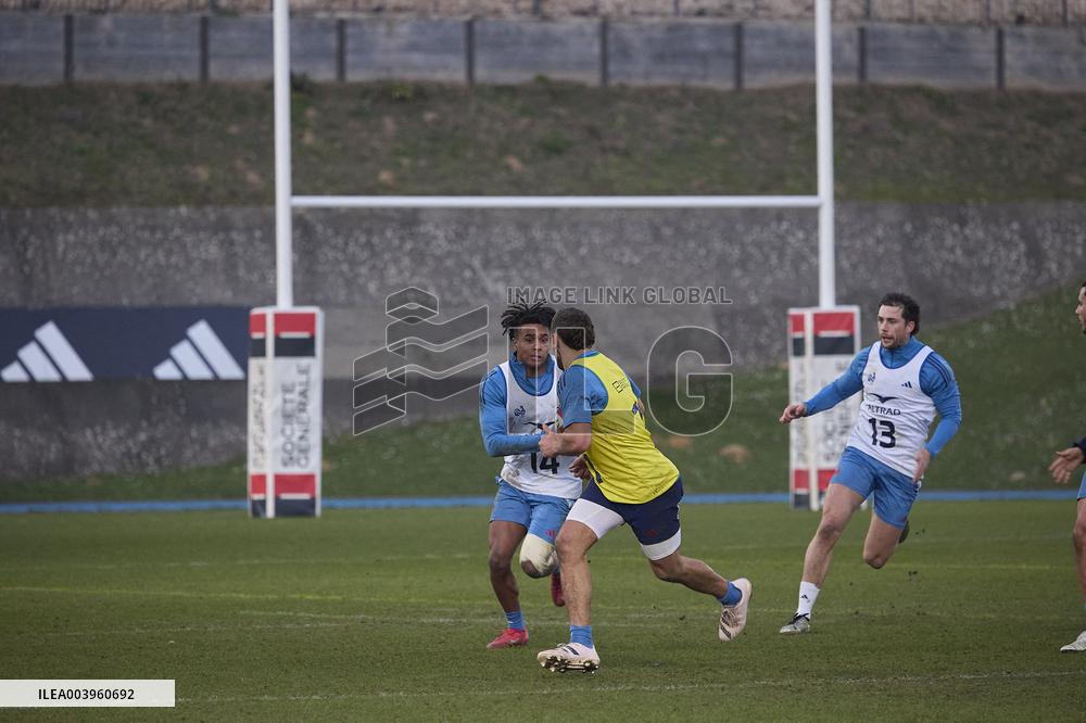 Training of the French rugby team - Marcoussis