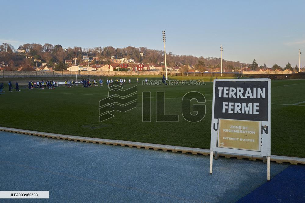 Training of the French rugby team - Marcoussis