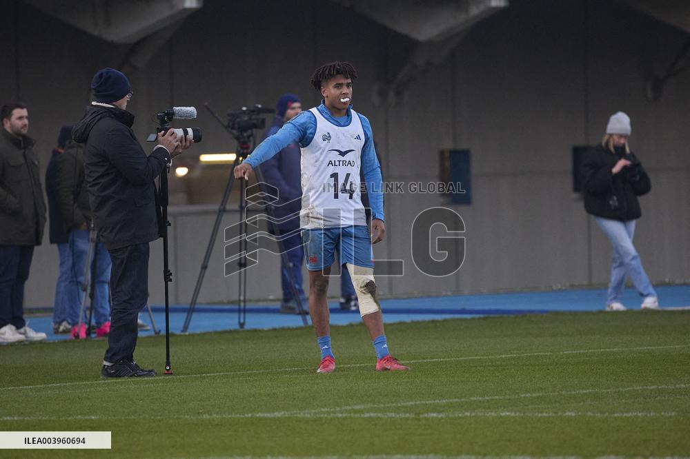 Training of the French rugby team - Marcoussis