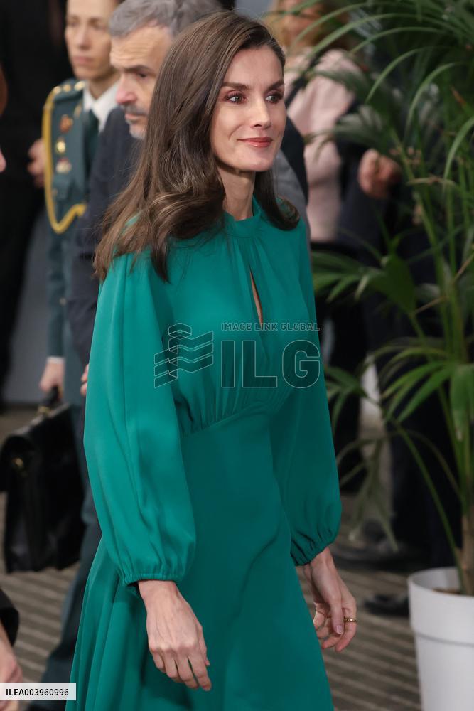Queen Letizia Attends International Day Against Cancer - Madrid