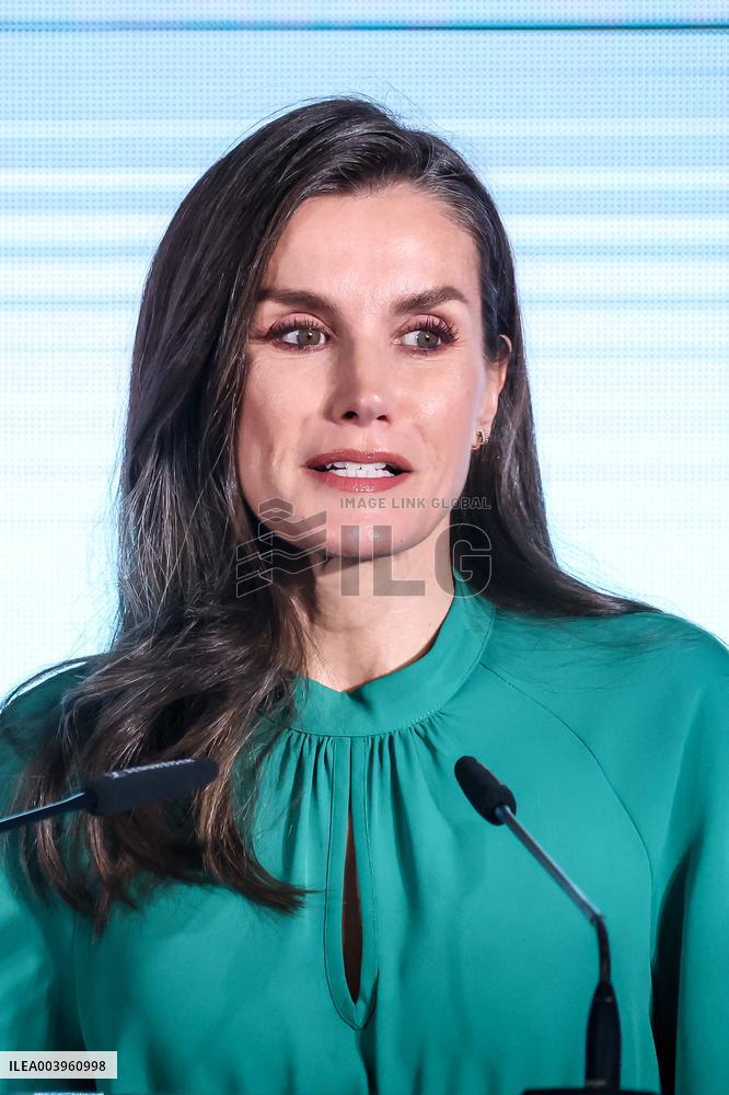 Queen Letizia Attends International Day Against Cancer - Madrid