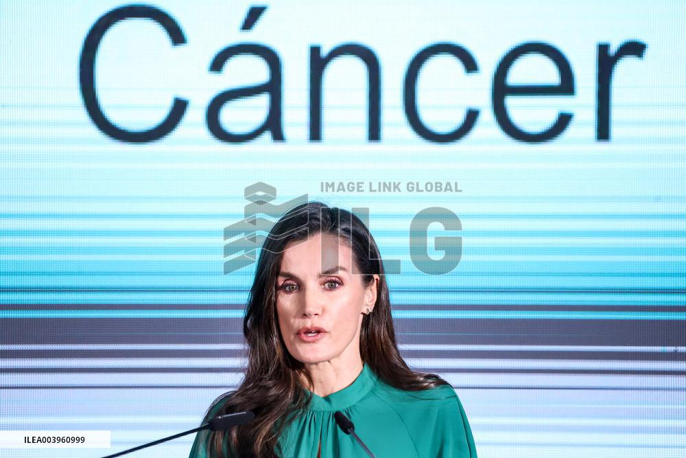 Queen Letizia Attends International Day Against Cancer - Madrid