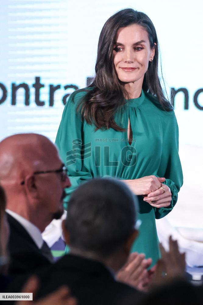 Queen Letizia Attends International Day Against Cancer - Madrid