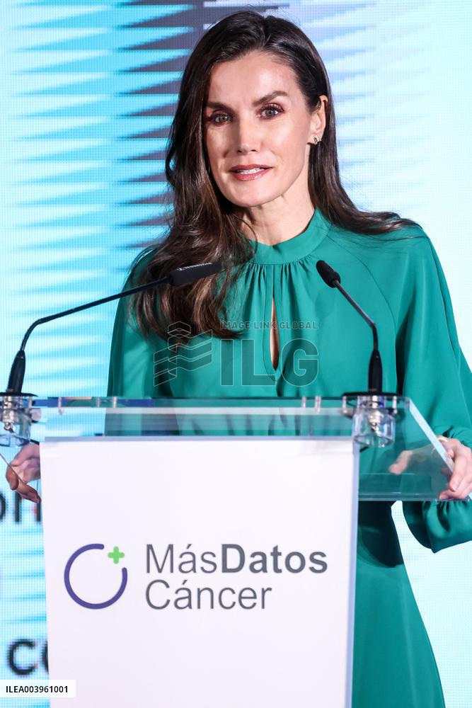 Queen Letizia Attends International Day Against Cancer - Madrid