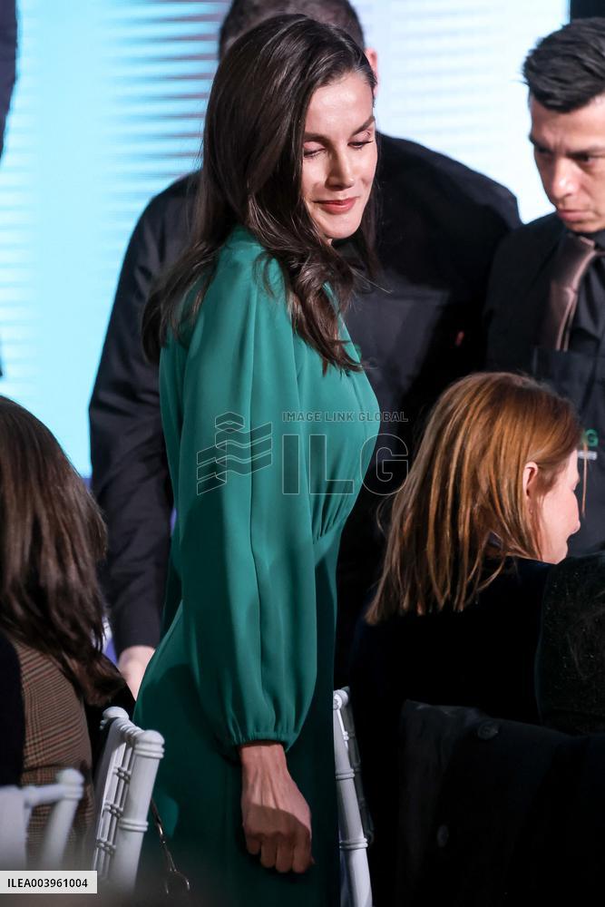 Queen Letizia Attends International Day Against Cancer - Madrid