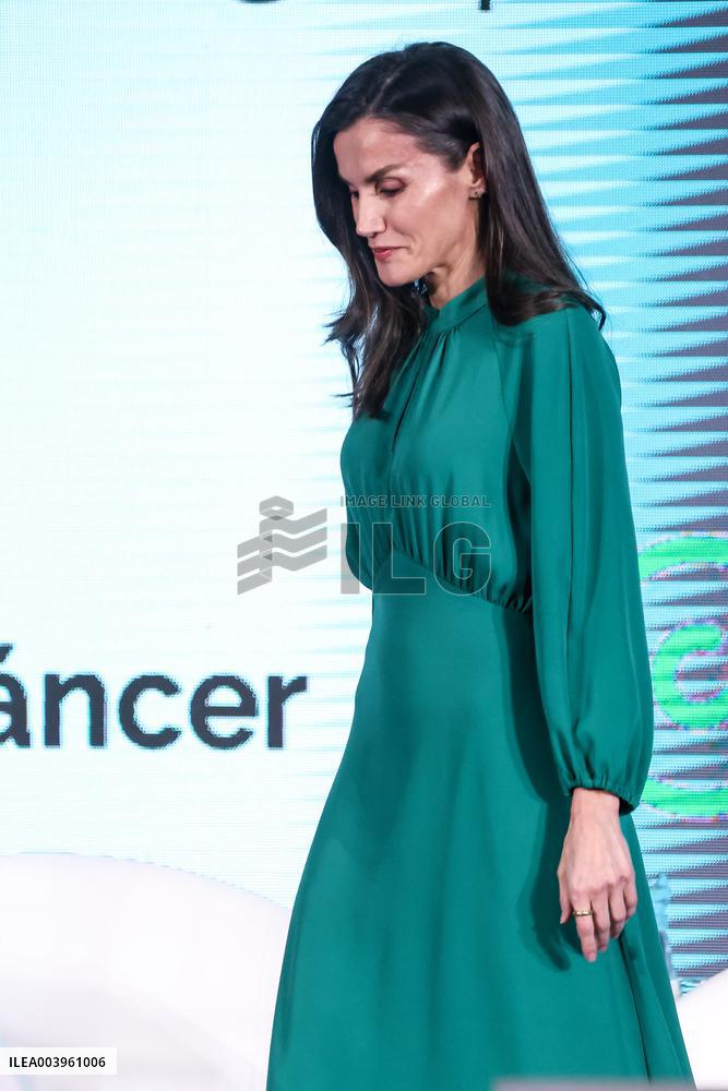 Queen Letizia Attends International Day Against Cancer - Madrid