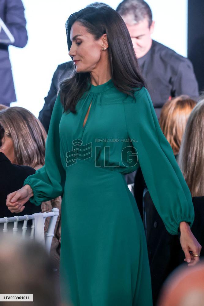 Queen Letizia Attends International Day Against Cancer - Madrid