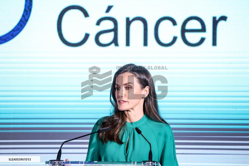 Queen Letizia Attends International Day Against Cancer - Madrid