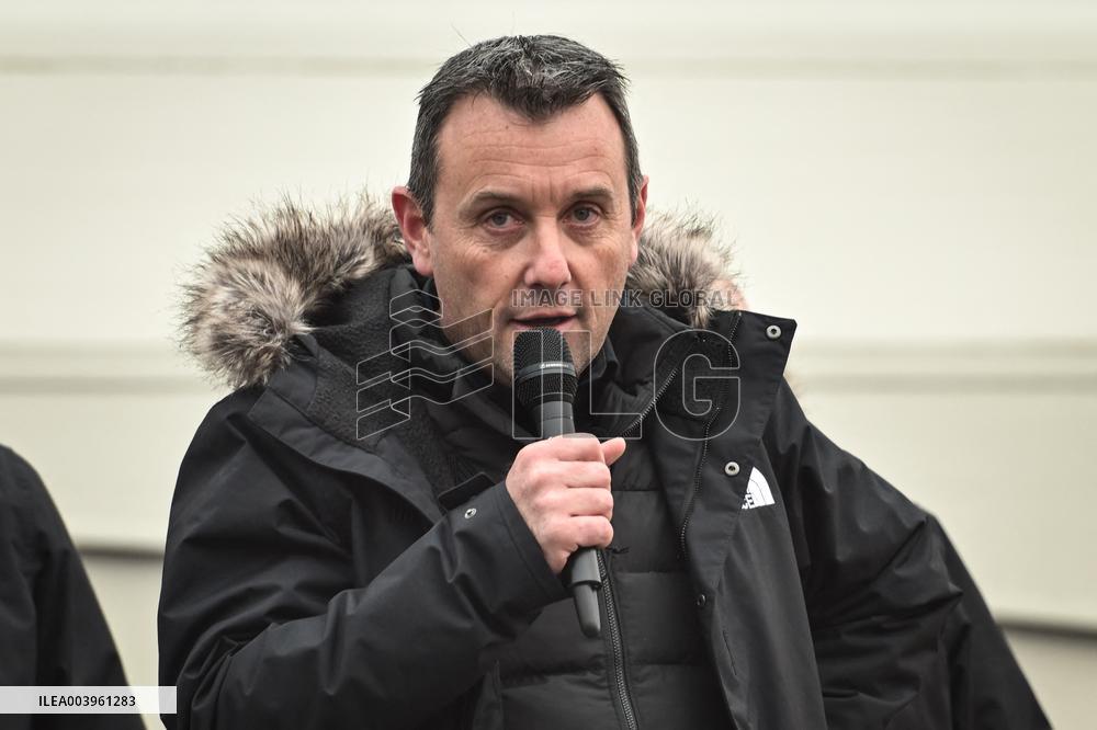 Police demonstration in Paris - FA
