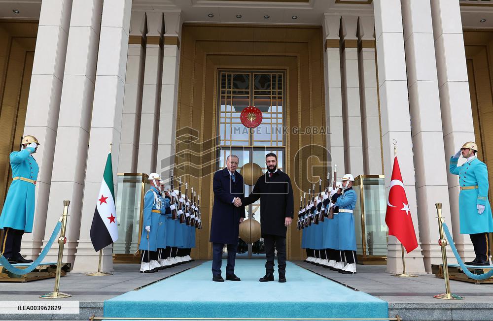 Syria's Interim President Ahmed al-Shara Visits Turkey