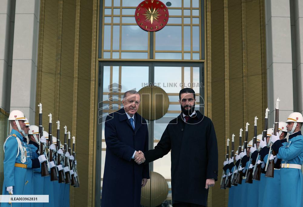 Syria's Interim President Ahmed al-Shara Visits Turkey