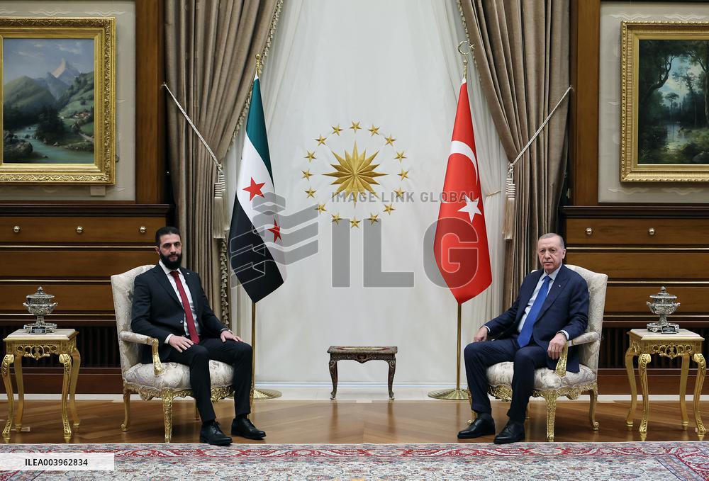 Syria's Interim President Ahmed al-Shara Visits Turkey