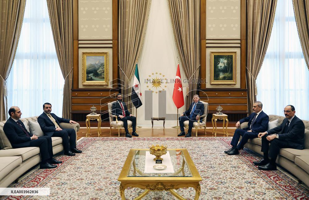 Syria's Interim President Ahmed al-Shara Visits Turkey