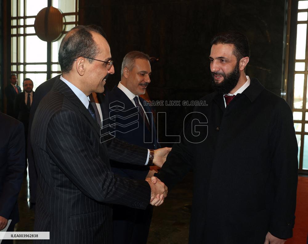 Syria's Interim President Ahmed al-Shara Visits Turkey