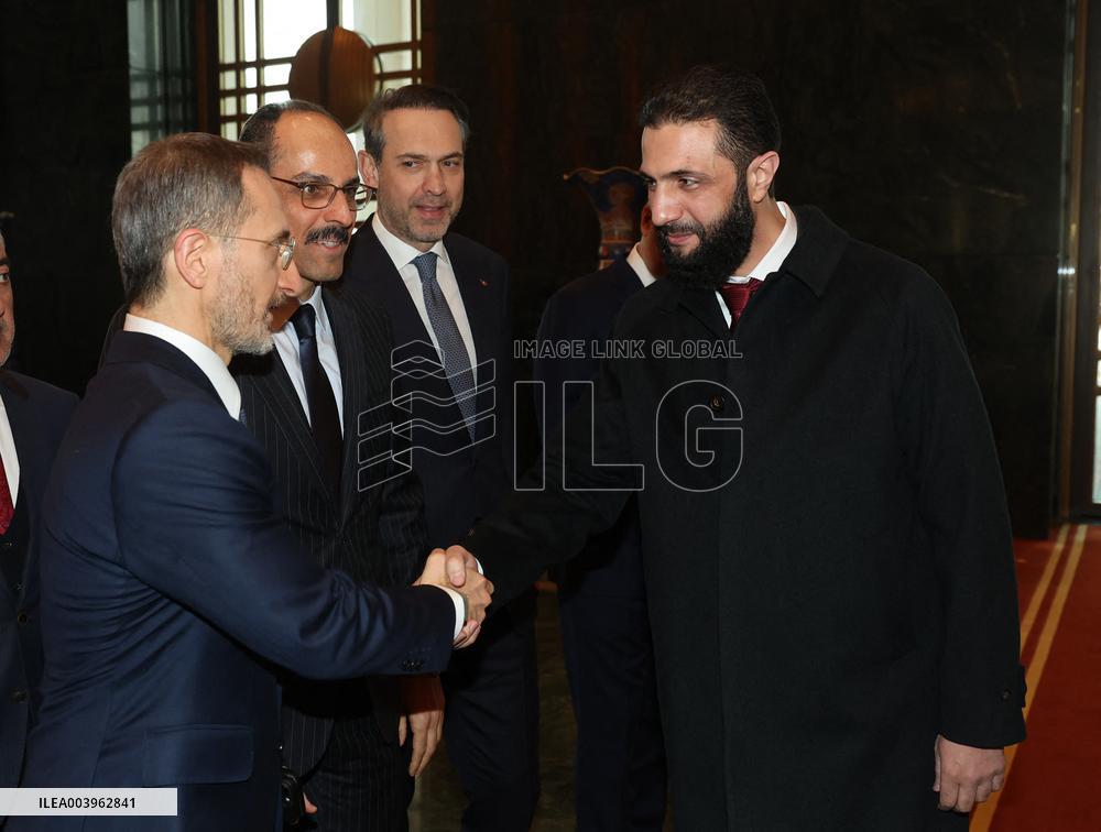 Syria's Interim President Ahmed al-Shara Visits Turkey