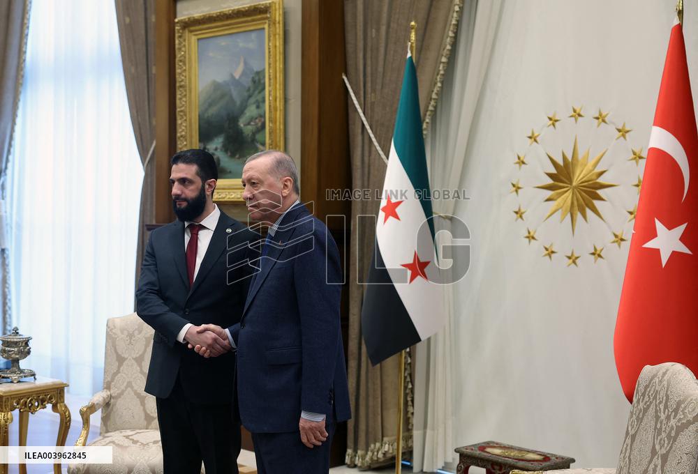 Syria's Interim President Ahmed al-Shara Visits Turkey