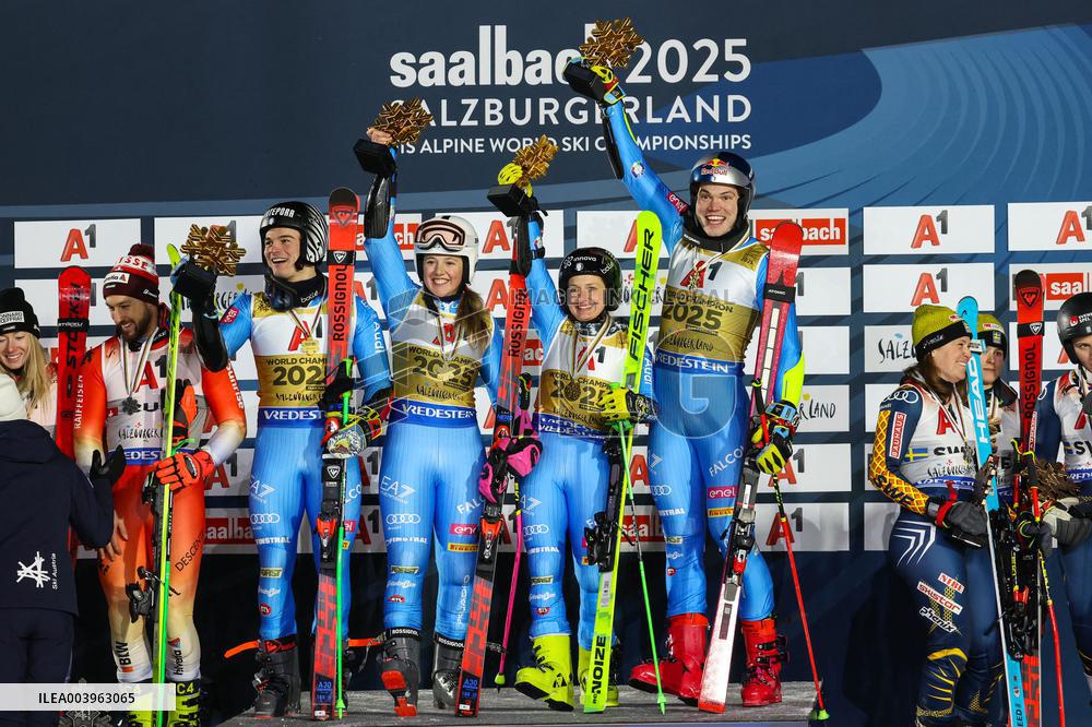 SPORT INVERNALI - Sci Alpino - FIS Alpine World Ski Championships - Women's Team Parallel & Opening Ceremony