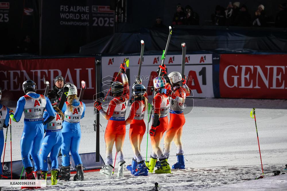 SPORT INVERNALI - Sci Alpino - FIS Alpine World Ski Championships - Women's Team Parallel & Opening Ceremony