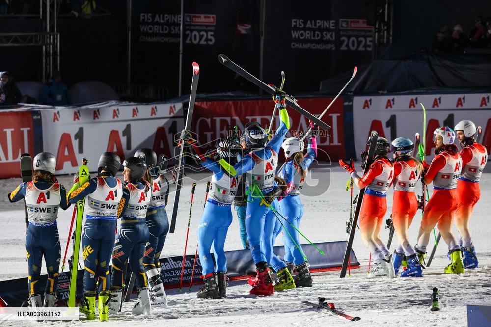 SPORT INVERNALI - Sci Alpino - FIS Alpine World Ski Championships - Women's Team Parallel & Opening Ceremony