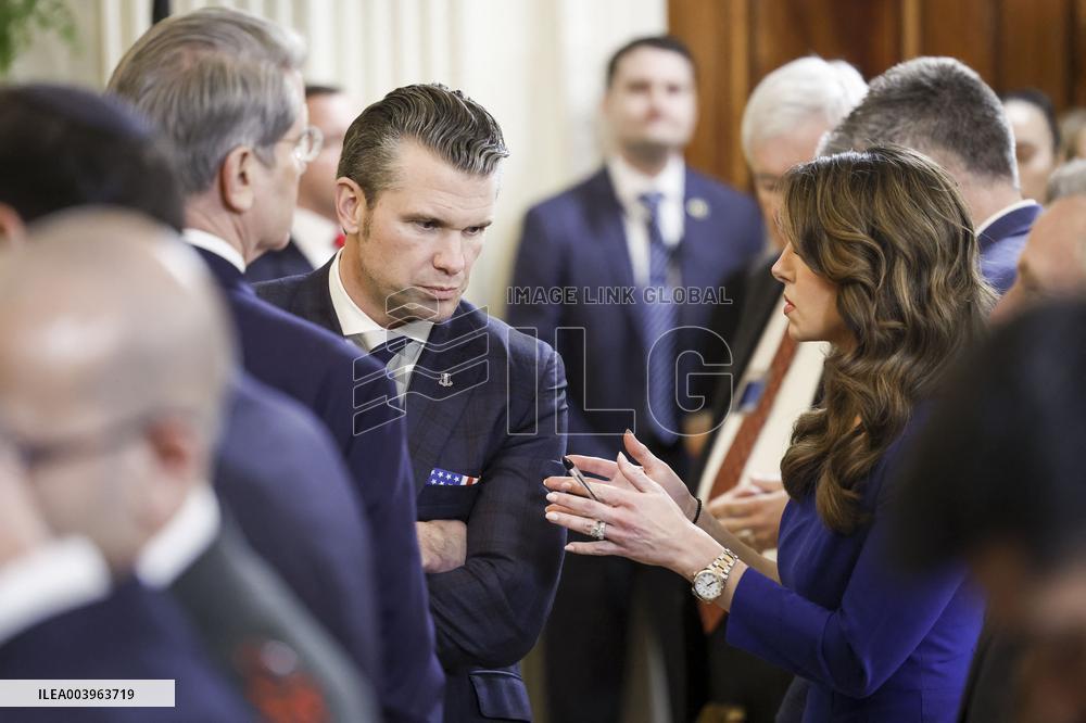 US President Trump welcomes Israeli Prime Minister Netanyahu to the White House